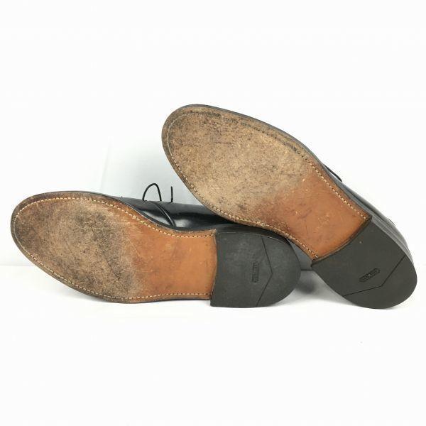 LOTTUSSE Туфли дерби с гладким носком, прошитые рантовым методом Goodyear, черные, размер 7 / 25.5 см, мужские(ИСПОЛЬЗОВАЛ)