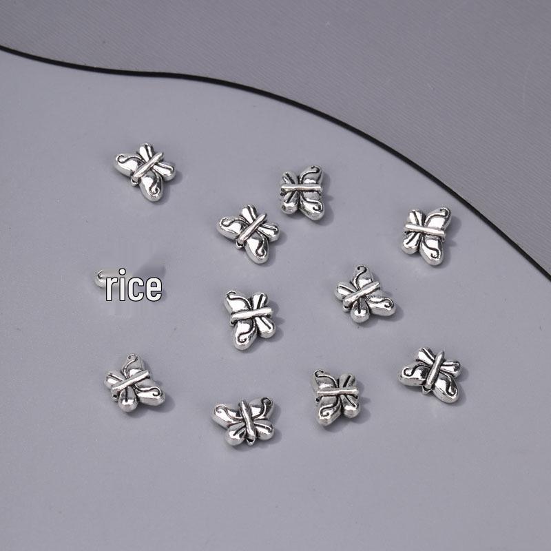 Тибетское серебро Сердце Цветок Бусины для DIY Изготовления Ювелирных Изделий Ручной Работы