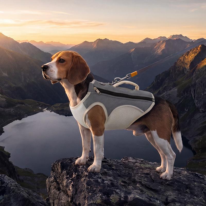 Color-Block Breathable Summer Cooling Vest Lightweight for Medium & Large Dogs Outdoor Daily Walks Hiking