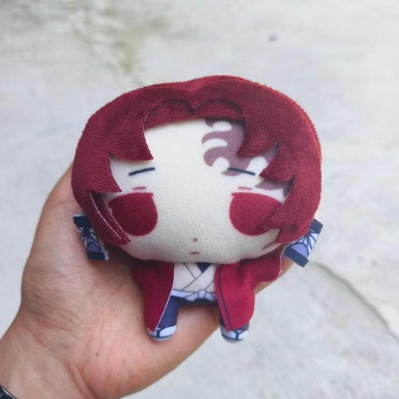 Demon Slayer Yoriichi Tsugikuni Kokushibo Mini Plush Pendant Set Chibi Ancient Kimono Character Soft Doll Anime Fan Backpack Keychain Collectible Gift