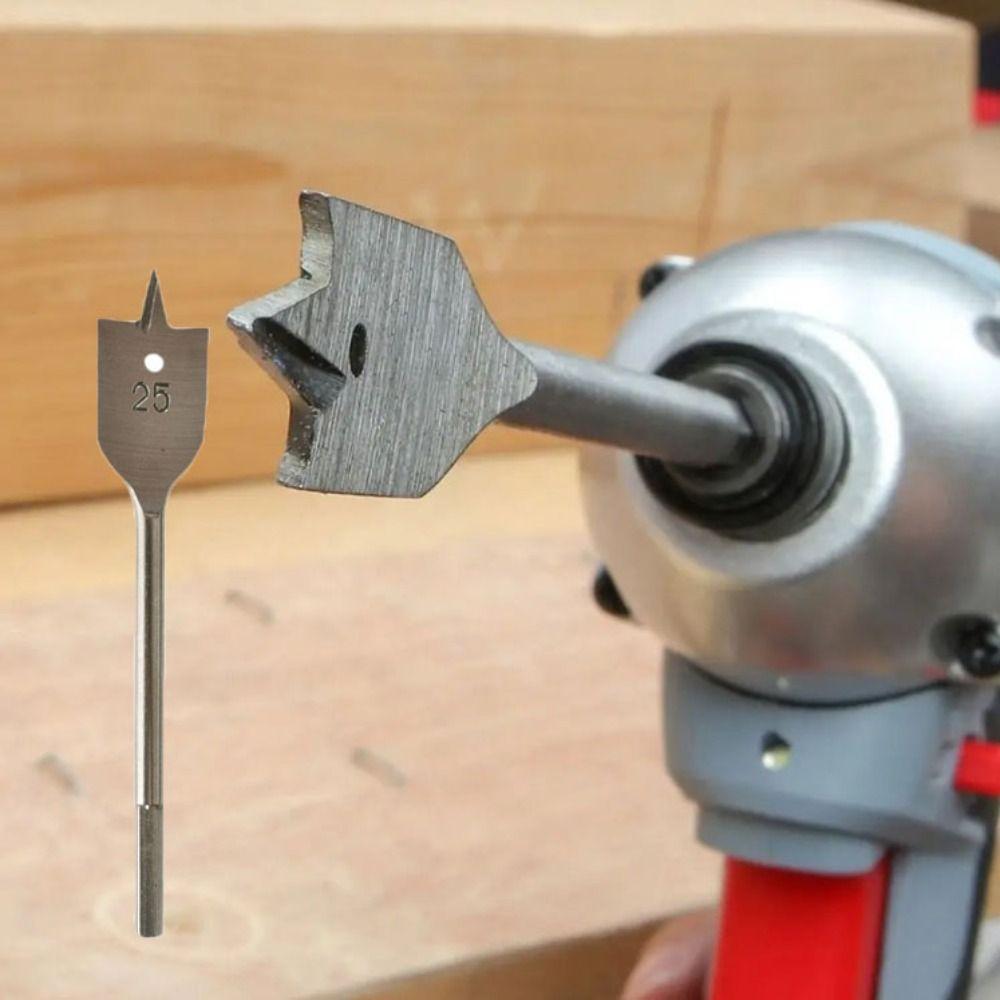 Durable Flat Drill High-carbon Steel Wood Flat Drills Woodworking Spade Drill Bits  Carpenters Bit