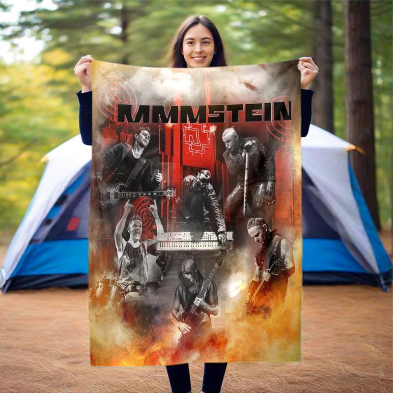 Till Lindemann, lead singer of the German heavy metal rock band Rammstein, blanket for warmth, home decoration for siesta, flannel blanket Y7
