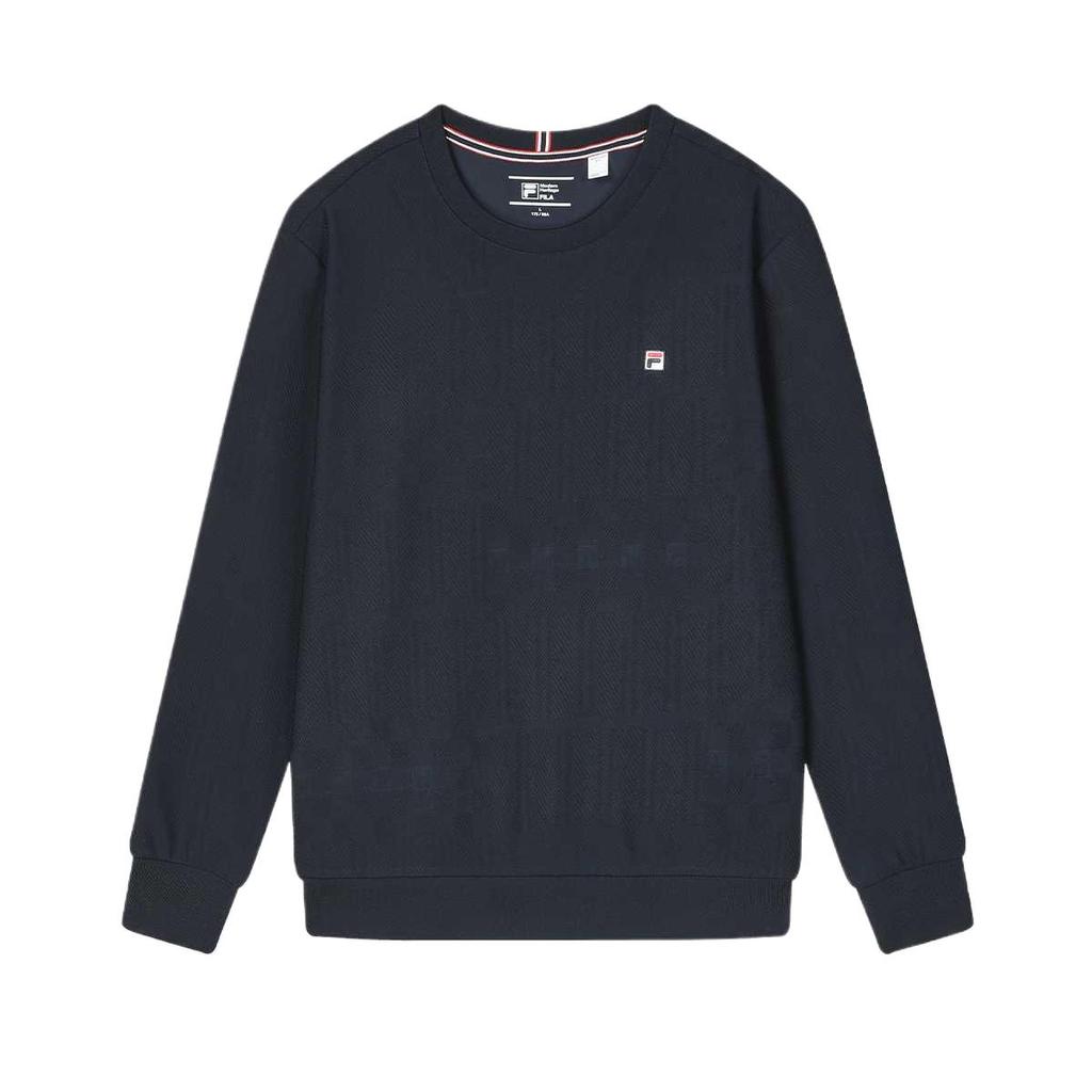 Fila Серия Modern Heritage Приятный к коже Мягкий Удобный Свитшот с круглым вырезом Мужской Свитшот Легендарный-синий F11M341214F-NV