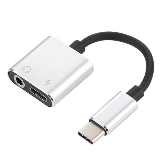 Audio Converter Multifunctional Hot Swap 2 Quick Transmission In 1 Type-C Phone Plug