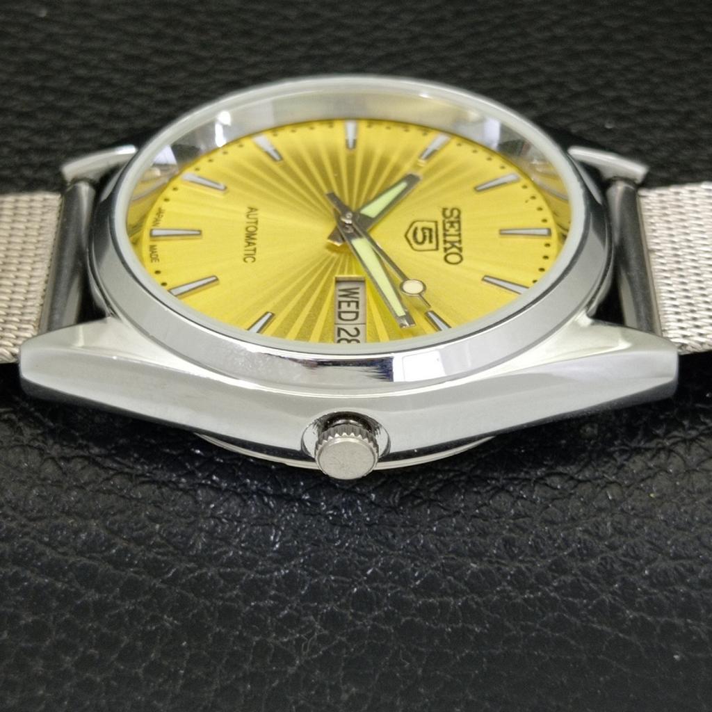 AUTOMATIC 6309A VINTAGE REFURBISHED SEIKO 5 JAPAN MENS GOLDEN WATCH a701704-5