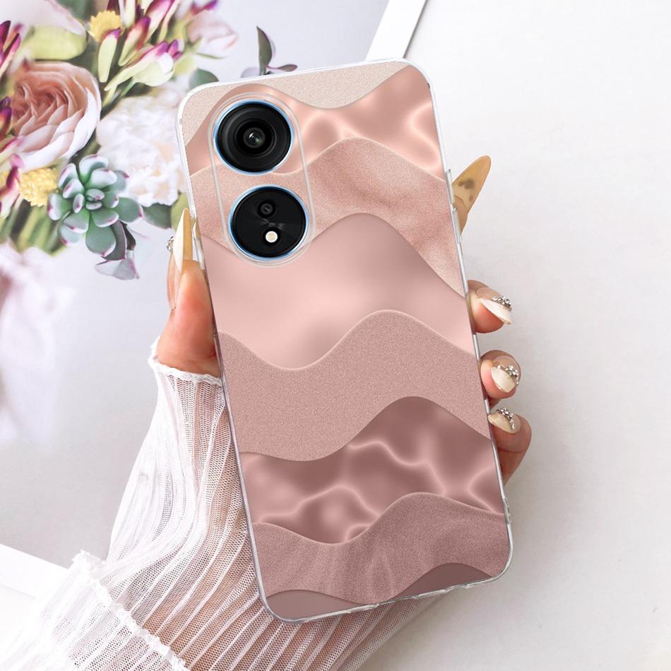 Для OPPO Reno8 T 5G CPH2505 / Reno8 T CPH2481 (Reno 8T 4G) Милый Чехол с Рисунком Цветов, Бабочек и Кошек Мягкий Силиконовый TPU Чехлы для Телефона