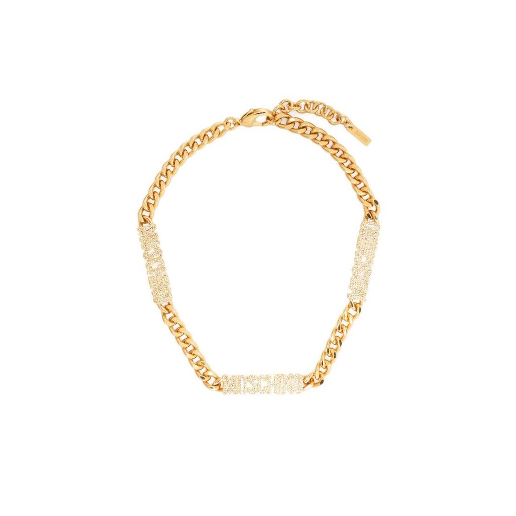 Moschino Цепочка с логотипом Женское ожерелье Золотое A91668413