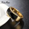 Модное простое кольцо на палец из титановой стали для мужчин и женщин с драгоценными камнями в Европе и США