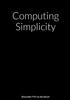 Книга Computing Simplicity