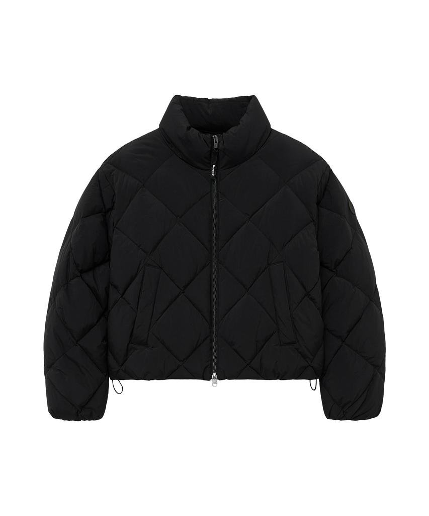Marith + Franois Girbaud W Crop Goose Down Quilting Puffer Black