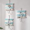 Coat Hook with Hanging Holes No Drilling Needed Hooks Marine Style Iron Wall Hook for Entryway Bathroom Kitchen Keys