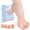 Shuji Toe Spreader, Silicone Toe Support Pads, Washable, Easy To Put On and Take Off, Soft, Unisex (Set of 2) (Skin Tone)