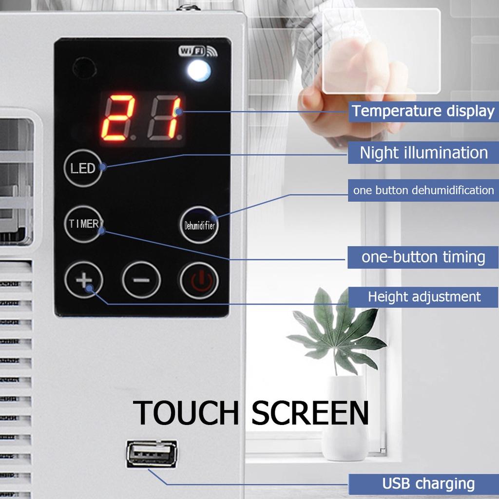 Портативный Маленький Кондиционер Умный Пульт Дистанционного Управления Энергосберегающий Осушение Кондиционер Спальня Воздушный Охладитель 18x11x9.1 дюймов