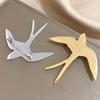 Gold Swallowtail Pin Silver Animal Badge Exquisite Swallow Brooch  Party