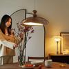 Minimalist Walnut Wabi-Sabi Ceiling Chandelier – Chinese, French, and Japanese Influence