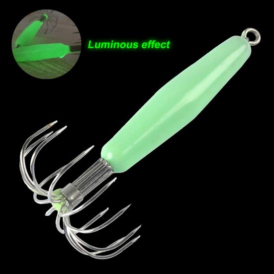 Металлический кальмарный джиг Прочный Хорошая прочность 12 крючков для кальмара для рыбалки