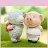 Kawaii Pig And Lamb Decor With Resin Craft For Living Room Or Office Display