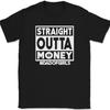 Straight Outta Money Dad of Girls T-Shirt Funny Fathers Day Dad Humor Tee