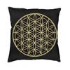 Sacred Geometry Flower Of Life Throw Pillow Case 45*45cm for Living Room Sofa Geometric Mandala Cushion Cover Velvet Pillowcase