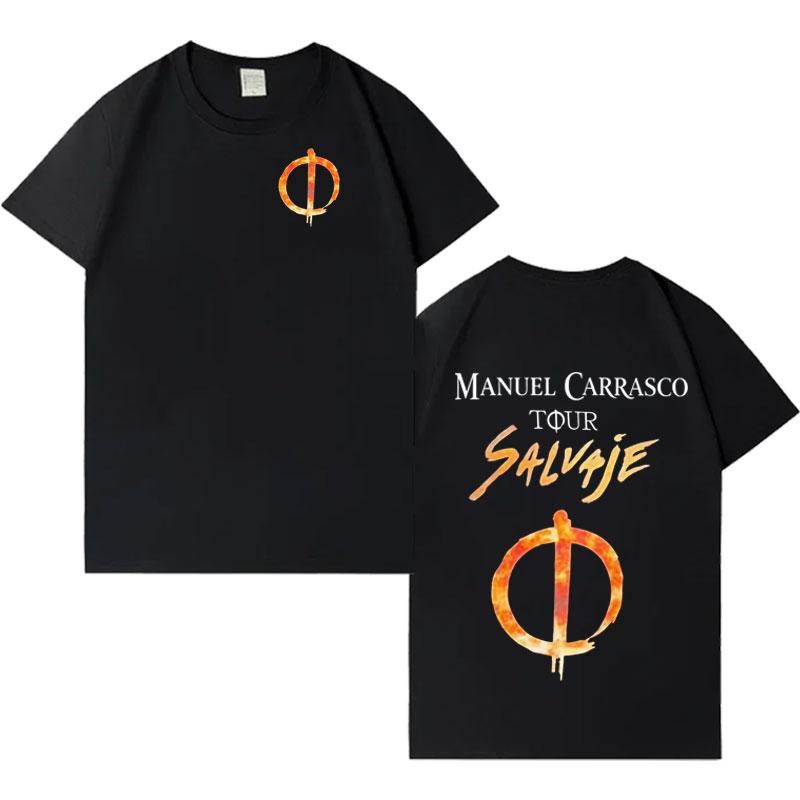 Hip Hop Tshrits Rapper Unisexuel Carrasco Salvaje Tour Hot Sale High Quality Tshirt Unisex WoUnisex Cotton Cozy Casual T Shirt