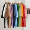 Summer Solid Pure Cotton T-shirts Women Harajuku Oversized Short Sleeve Y2k Tops Unisex Korean Streetwear Casual Basic T Shirt Female Good Quality