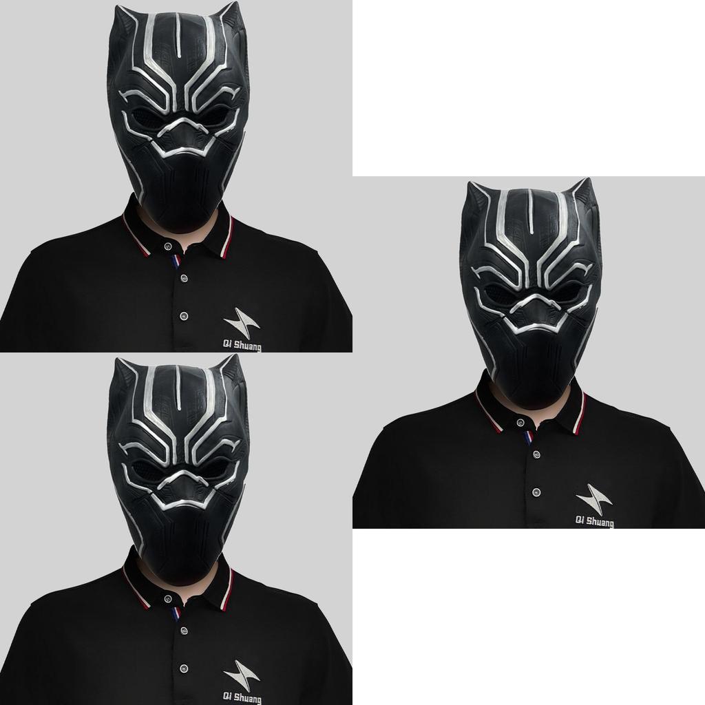 Marvel Black Panther Mask High Quality Latex Costume For Halloween Party Fun