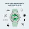 findtime Women's Digital Watch Silicone Band 50M Waterproof Analog Digital Sport Watch with Alarm Date LED Backlight Kids Electronic Watch