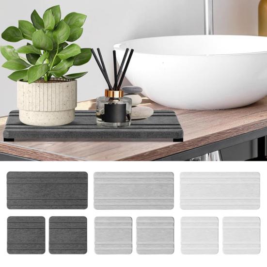 3 шт. водопоглощающий каменный поднос в полоску дизайн быстросохнущий сливной коврик для раковины противоскользящий держатель для мыла для кухни ванная комната туалетные столики