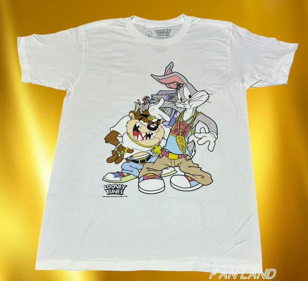 Новая футболка Looney Tunes Банни Банни Гангстерская Команда Синяя Мужская Унисекс