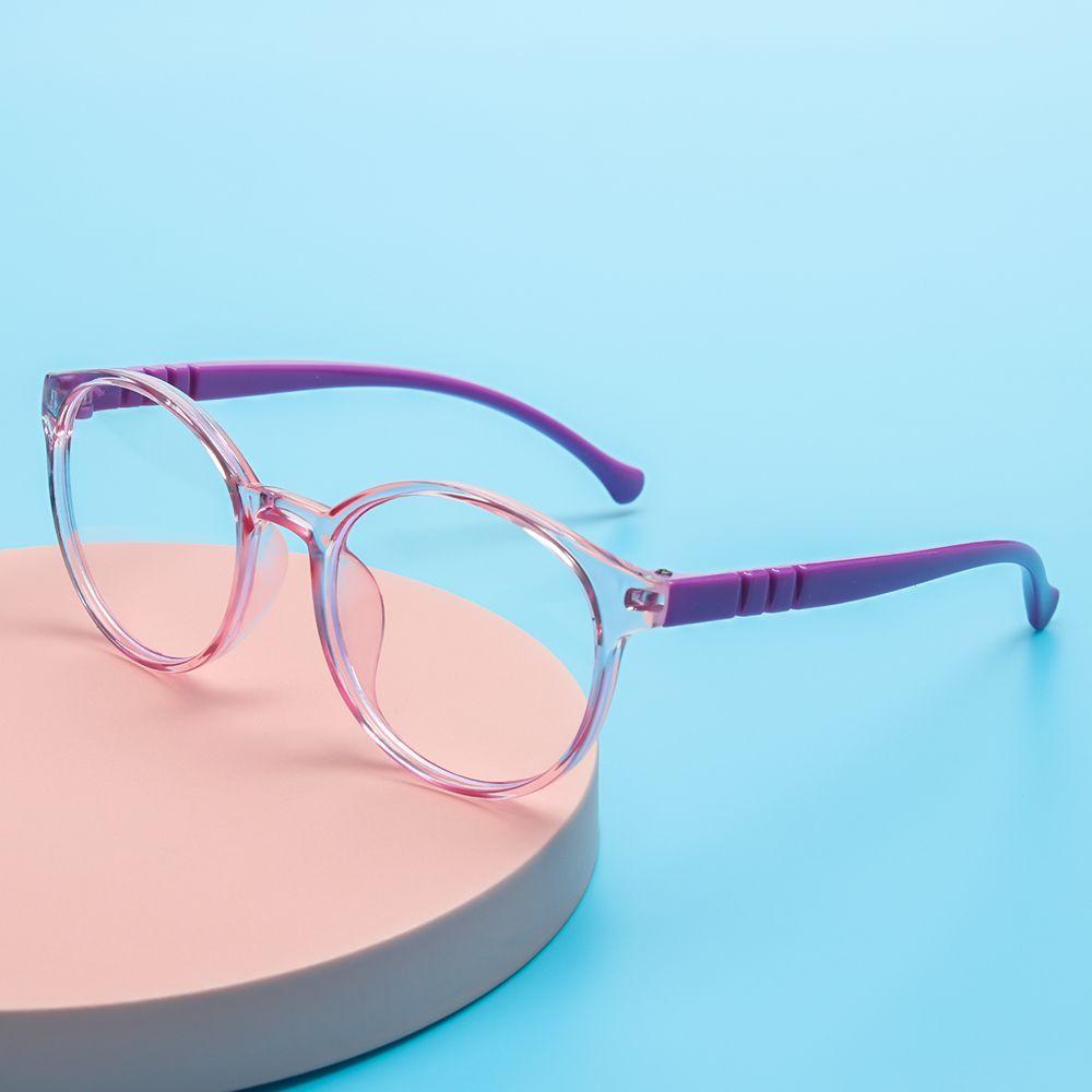 Boy Girl Transparent Soft Frame Blue Light Blocking Glasse Clear Lens Computer Glasses Kids Eyewear