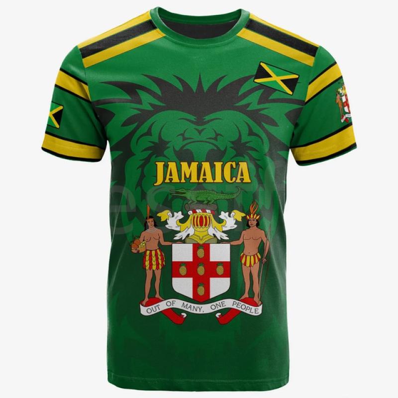 Tessffel Ямайка эмблема льва, летняя мода, топы с 3D принтом, футболка для мужчин и женщин, футболка с короткими рукавами, уличная одежда, стиль-4
