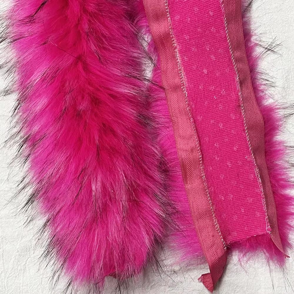 DIY Big Fur Collar 1M Hat Brim Plush Strip Fashion Artificial Fur Stripe Decoration