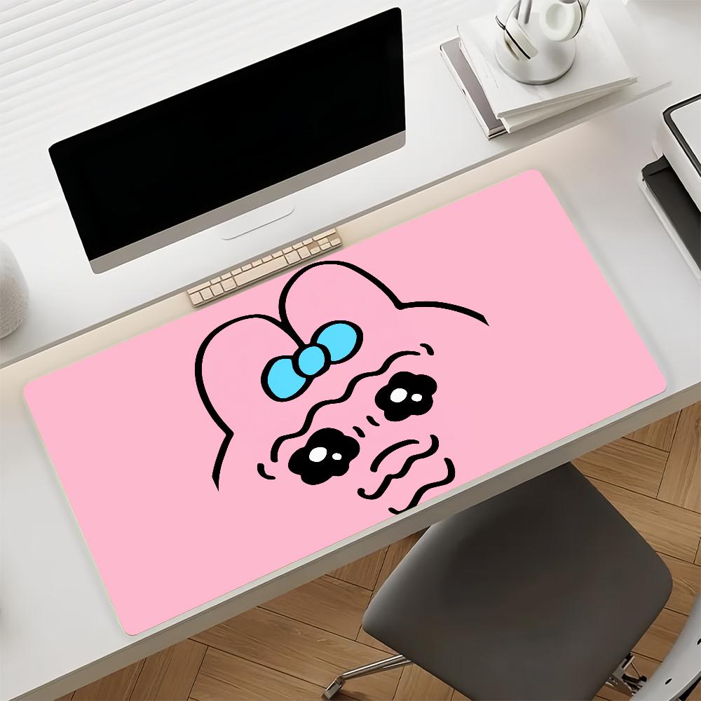 Cartoon O-Opanchu W-Usagi-S Mouse Pad Non-slip Rubber Gamer Balance Computer Mat Decoracion Deskmat Laptop Office Large
