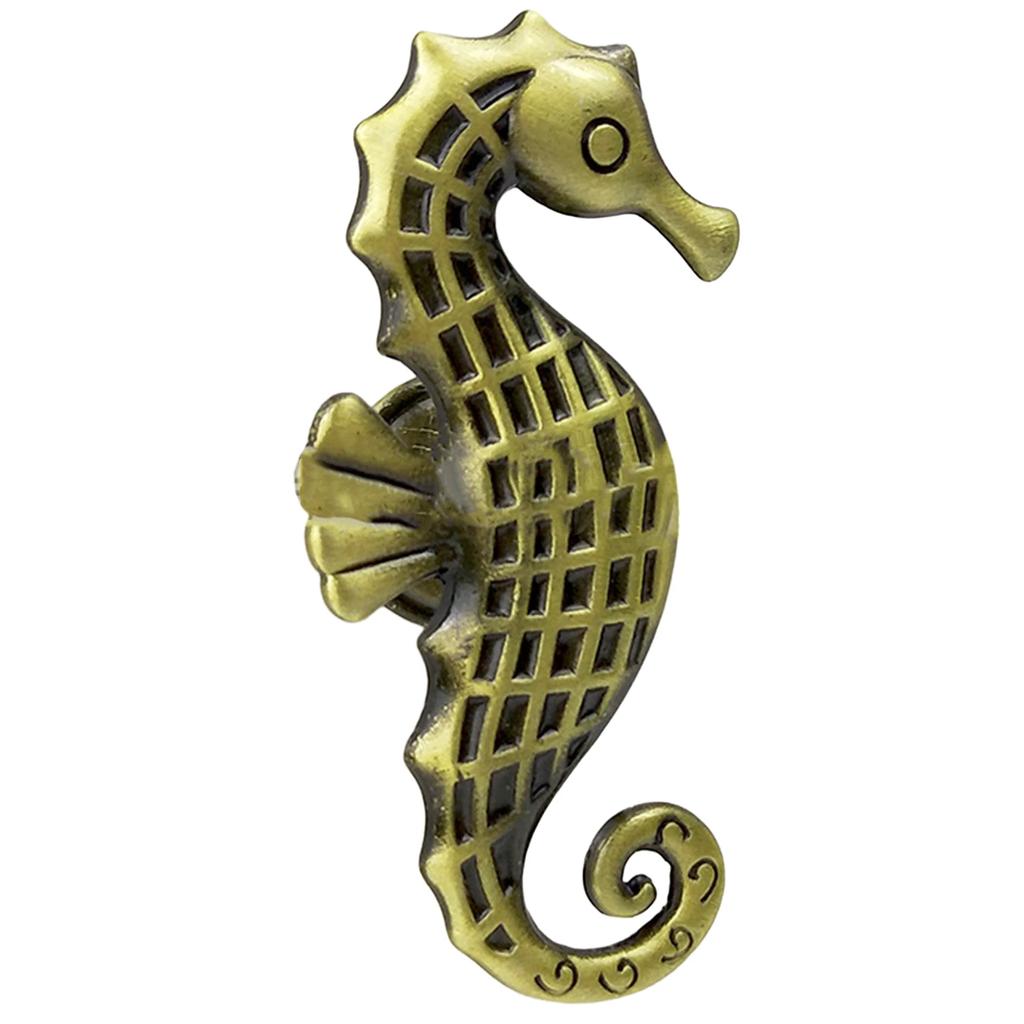 Seahorse Furniture Handle Animal Cabinet Handles Zinc Alloy Drawer Knobs Wardrobe Kitchen Cupboard Door Pulls Hardware