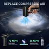 Compressed Air Dust Collector - Mini Hair Dryer - Keyboard Cleaner - 51000Turn/Minutes - Refillable Air Canister - 2000mAhRechar
