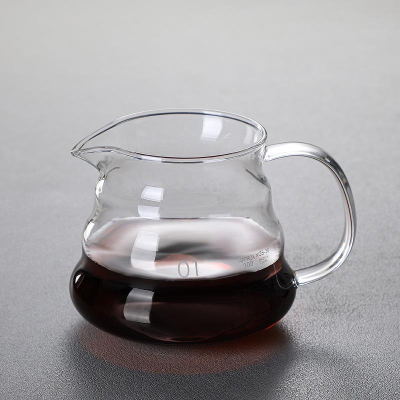Набор для заваривания кофе V60 Glass Pour-Over - Термостойкий, с держателем для фильтра и бумажными фильтрами