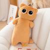 40/55/65 см кавайная кошка длинная подушка мультяшное животное мягкая кукла плюшевая игрушка черный серый коричневый сиамские кошки спящие обнимашки плюшевый подарок