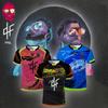 PNL Maillots 90Minute Футболка с принтом, дышащая, для футбольных тренировок, мужская и женская, модные футболки с коротким рукавом и круглым вырезом