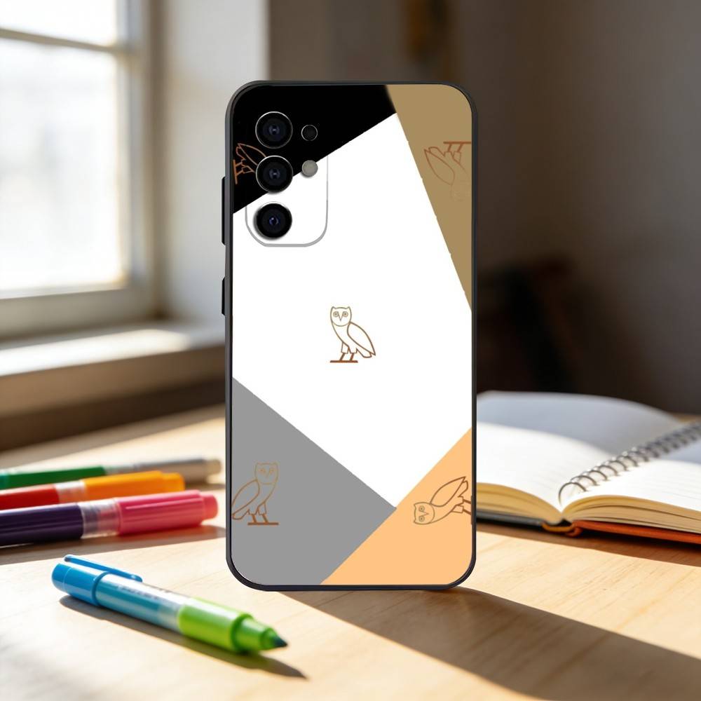 D-Drake OvO OWL Phone Case For Samsung S25,S24,S21,S22,S23,S30,Ultra,S20,Plus,Fe,Note,10,9,5G Black Cover