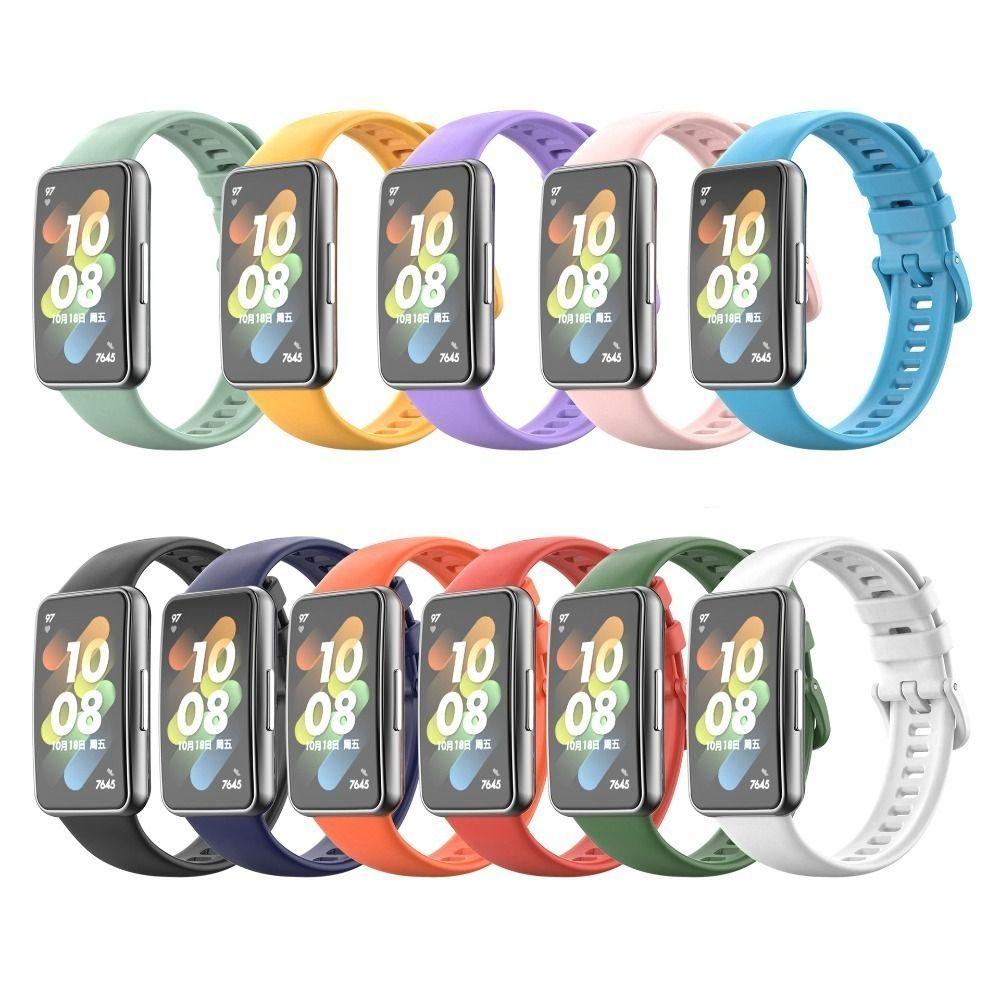 Силиконовый ремешок для часов, сменный ремешок для часов, новый браслет для Huawei Band 7