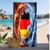 Германия Футбол Принт Пляжное Полотенце Быстросохнущее Супервпитывающее Мягкое Банное Полотенце для Плавания Пляжа Путешествий Фаната Сувенир Подарок