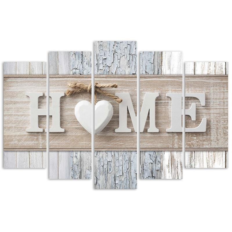 Feeby Feeby Пять частей печать на холсте, Домашний декор в скандинавском стиле