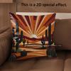 D Bohemian Desert Sunset Throw Pillow Covers Pattern Cushion Cover Suitable For Sofa Bedroom Car Pillow Cover