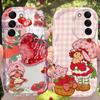 Яркий чехол S-Клубничные S-Шорткейки для Samsung Galaxy S25 S24 S23 S22 S21 Ultra Plus S20 FE A73 A72 A71 A56 A55 5G 4G
