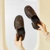 Lanting Love Small Leather Shoes Женские туфли на толстом каблуке и платформе, британские ретро-туфли из мягкой кожи