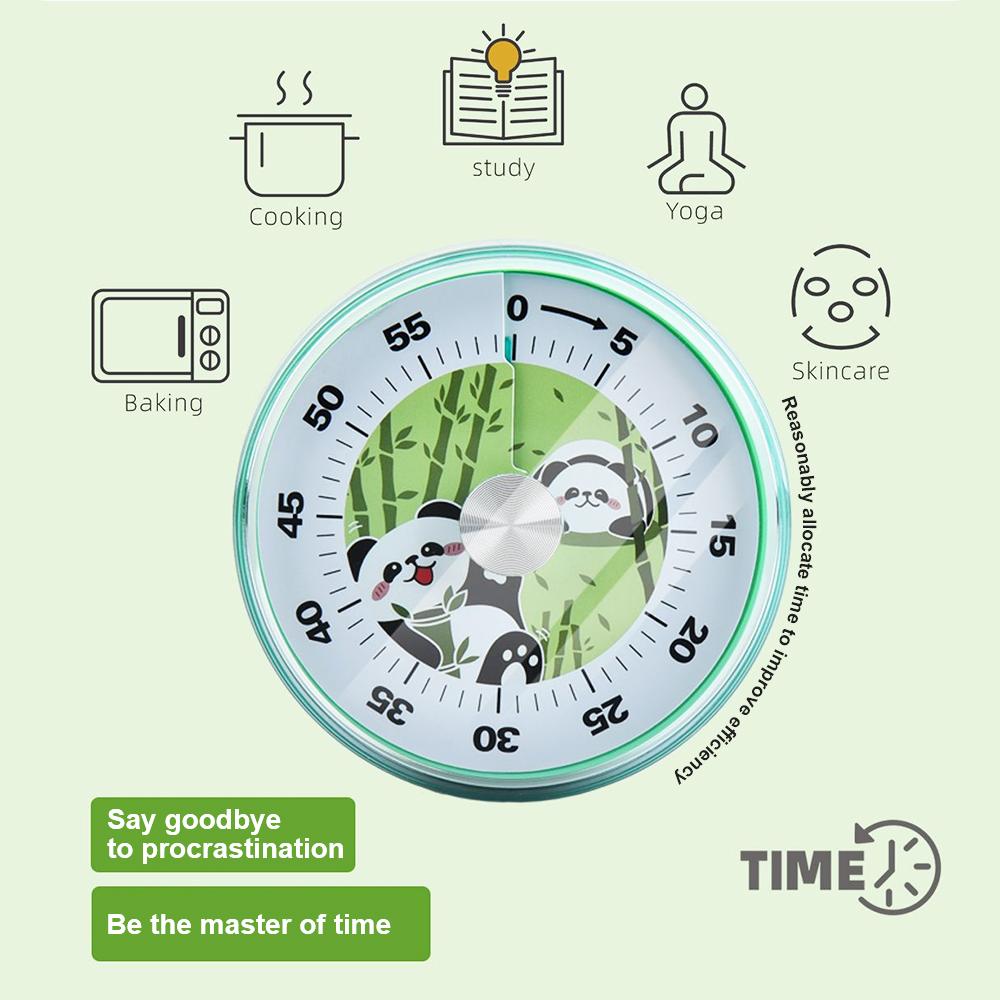 Механический Магнитный Таймер 60 Минут для Студентов Учителей Будильник Таймер для Приготовления с Громким Звонком Визуальный Таймер Кухонный Таймер