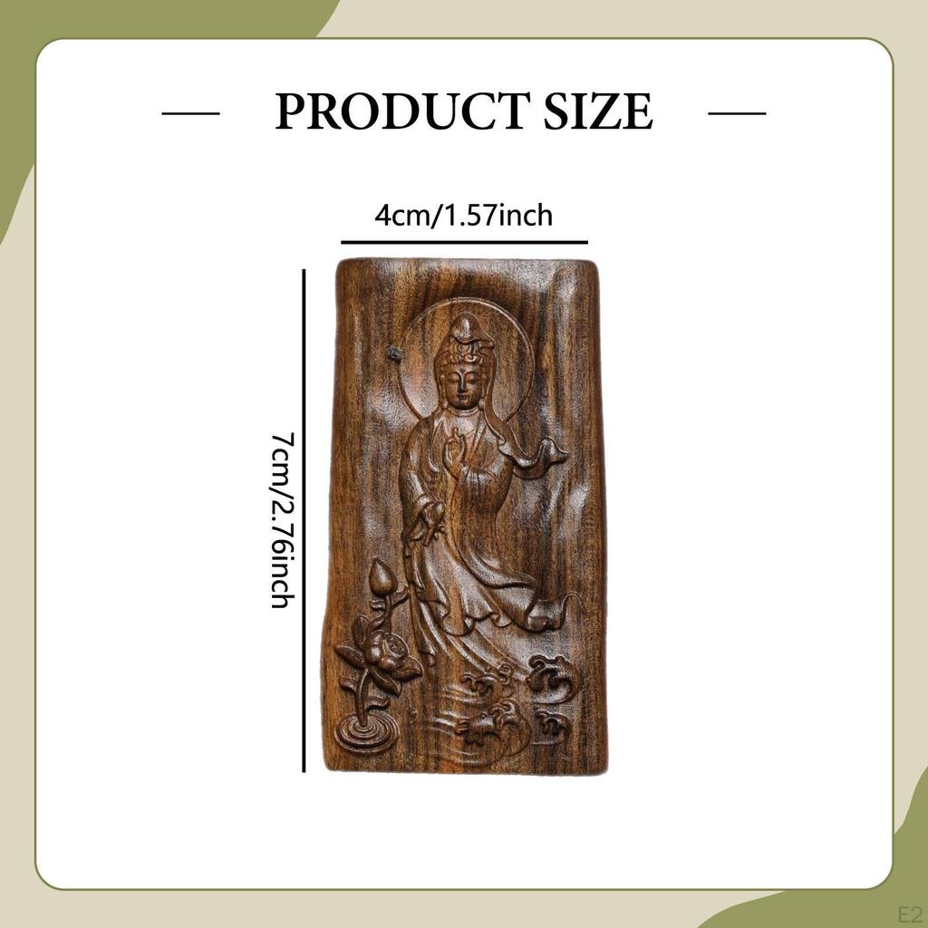 Подвеска Бодхисаттвы, Дерево, Художественная резьба, Деревянная скульптура, Резной винтаж для женщин мужчин Древний