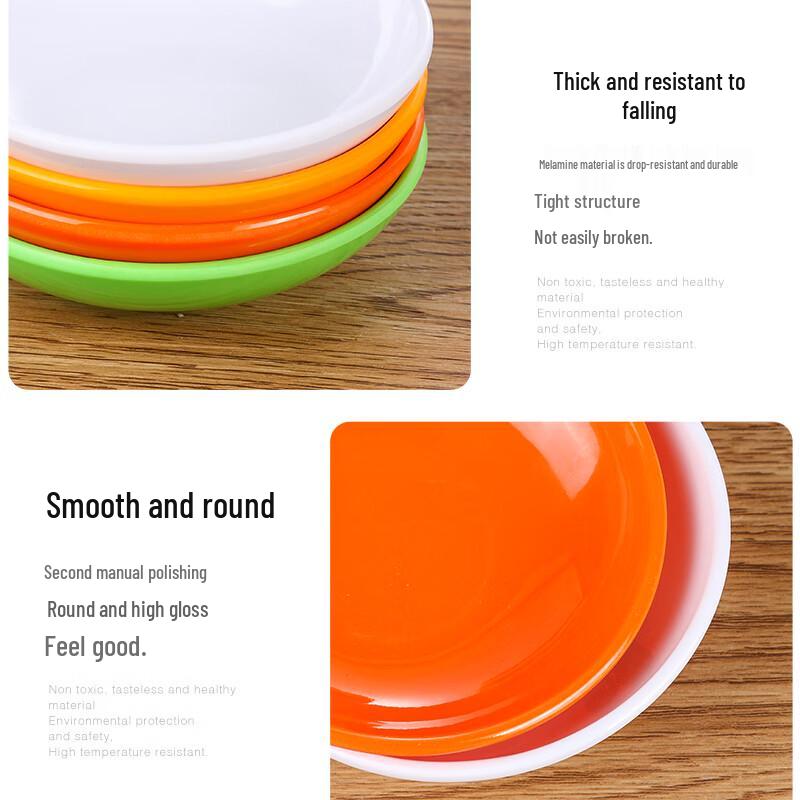 Melamine Dipping Sauce Dishes - 10-Pack