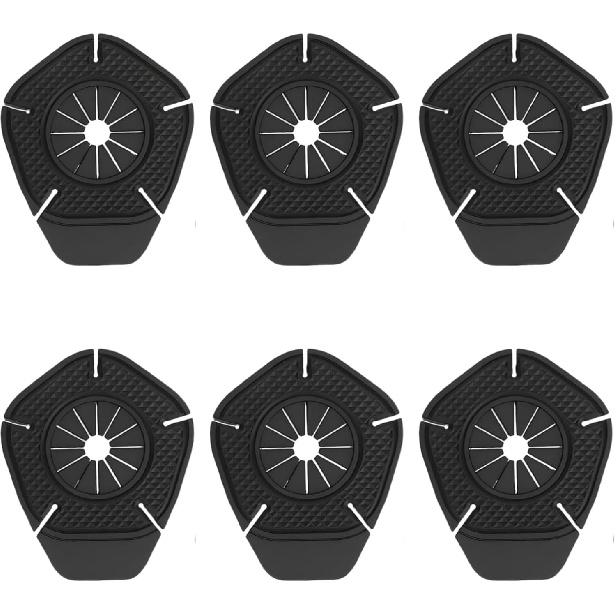 6 PCS Wiper Cover Silicon Wiper Hole Protective Cover Wiper Arm Hole Protector For Most Cars, SUVs, Trucks (Black)