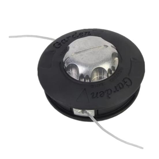 Двойная триммерная головка Алюминиевый сплав Головка для триммера Универсальная сменная триммерная головка для большинства бензиновых триммеров